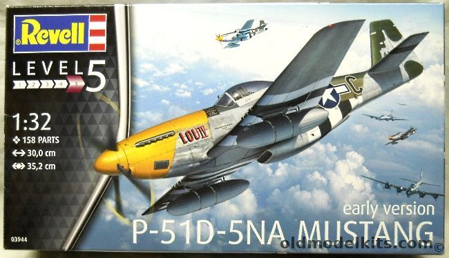 Revell 1/32 P-51D -5NA Mustang Early Version - (P51D5NA), 03944 plastic model kit